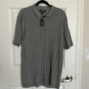 NWT Express Men’s zipper polo